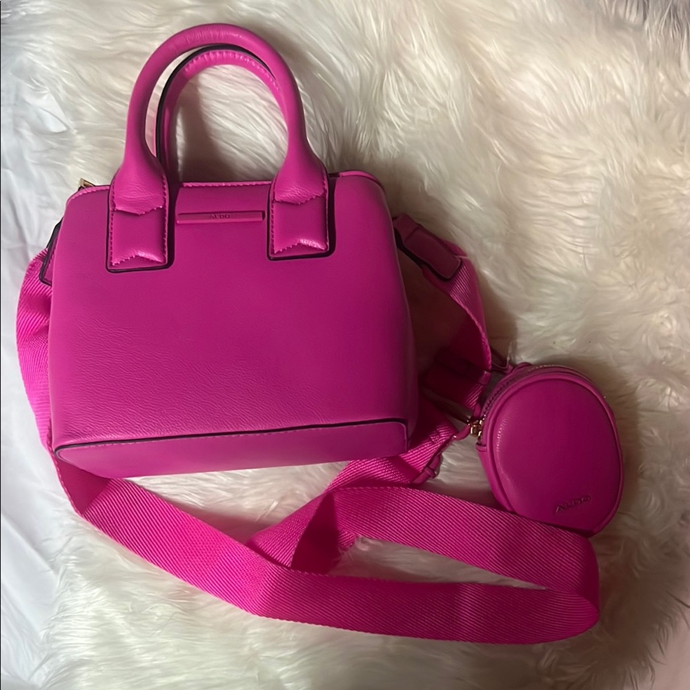 Aldo Pink Satchel with Modern Design